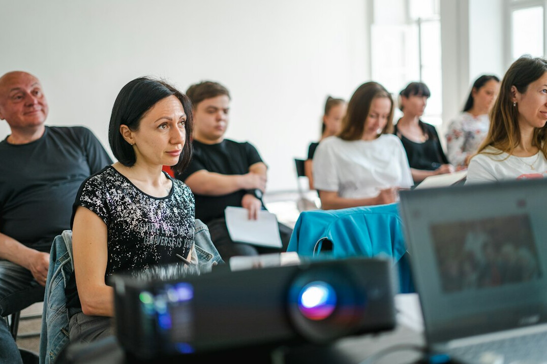 professional attending workshop