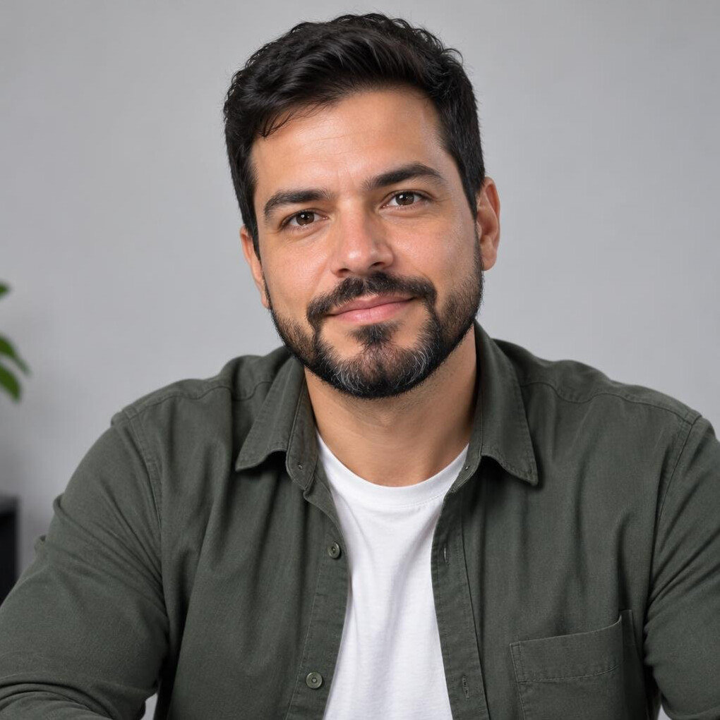 Portrait of a man with a neat beard